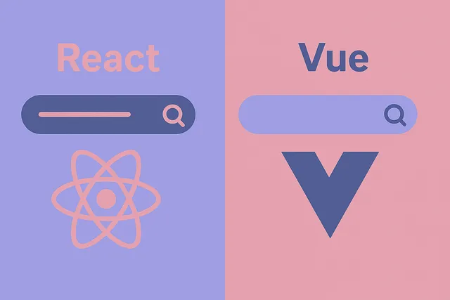  یادگیری Vue.js در کنار نمونه کد های React.js 